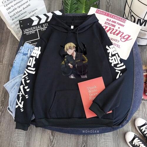 Japanese Anime Tokyo Revengers Chifuyu Matsuno Manga Hoodies Women Men Harajuku Cartoon Streetwear Winter Long Sleeve Sweatshirt