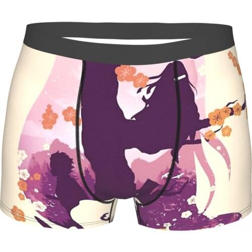 Spirited Away Chihiro Japanese Animated Underpants Cotton Panties Man Underwear Sexy Pink Sakura Nezuko Shorts Briefs