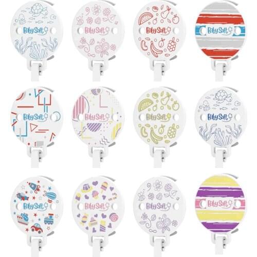 Colorful Best Baby Quality Decorated Nipple Hanger Caricature Of Fruit Picture Transparent girl/Boys Babysoft