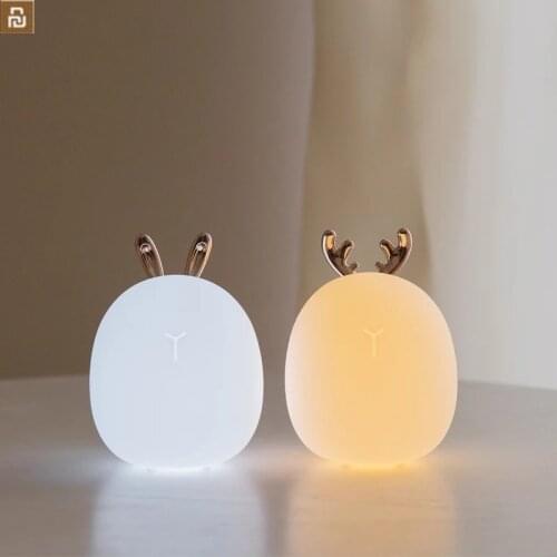 Youpin 3life Cute Deer Rabbit USB Night Light Silicone Touch Sensor LED Night Light For Children