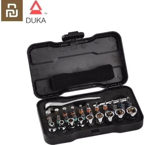 Youpin ATuMan DUKA RS2 RS1 Multi-purpose Ratchet Wrench Screwdriver S2 Magnetic Bits Tools Set DIY Household Repair Tool