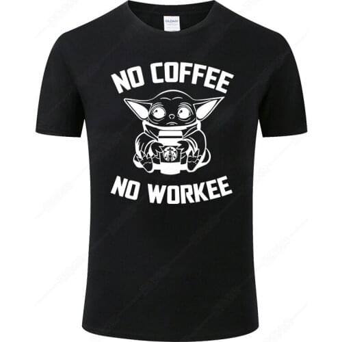 Funny Baby Yoda T Shirts Men Women Summer Cotton Short Sleeve Printed T-shirt Cool Harajuku Tops Streetwear Tee Clothing J01