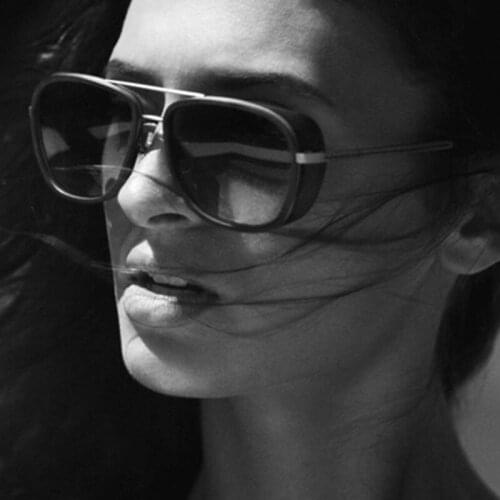 Female sunrods IRON MAN 3 MatsudaTONY Sunglasses Men Mirrored Brand Glasses Vintage Sun Glasses Women UV400 Oculos Gafas De Sol