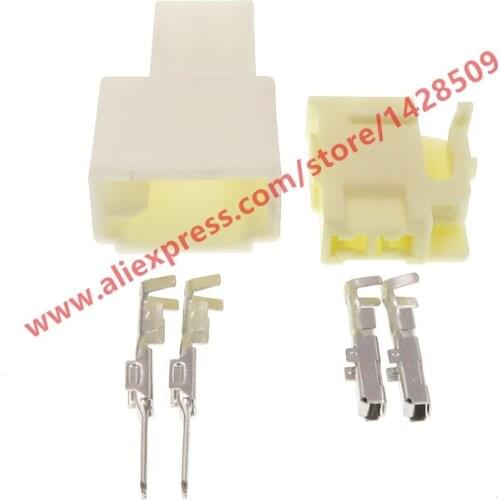 20 Sets 2 Pin Female Male Auto Car Audio Speaker Wire Connector 7283-1026 For Toyota