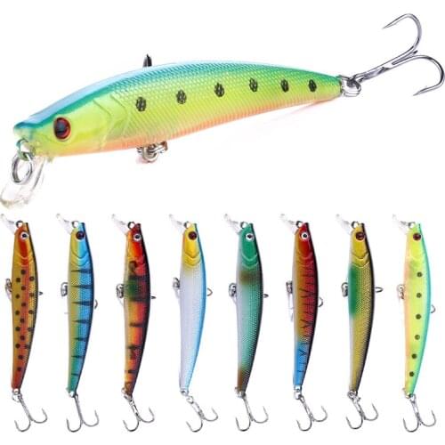 1PCS Minnow Fishing Lure Hard Bait Wobbler Fake Lure Winter reservoir pond Fishing Tackle