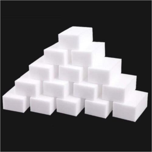 100pcs 100*60*20mm Melamine Sponge for Washing Windows Dishes with Kitchen Things Household Car Cleaning Product Tools