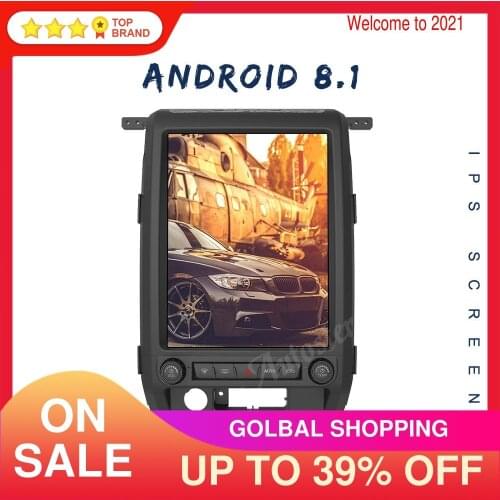 12.1''Android 8.1 PX6 Tesla Style Car GPS Navigation For Ford Raptor F150 2009-2014 Auto Stereo Radio Headunit Multimedia Player