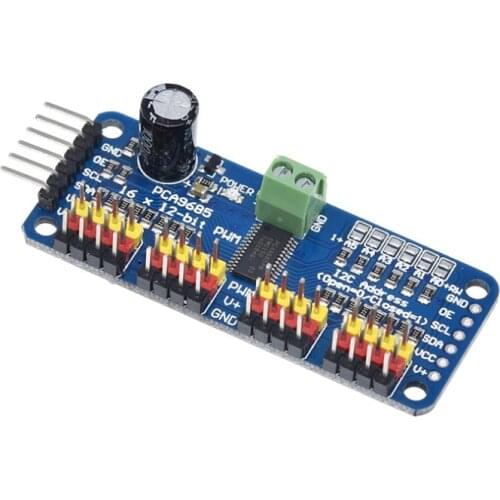 PCA9685 16 Channel 12-bit PWM/Servo Driver-I2C interface for arduino or Raspberry pi shield module servo shield