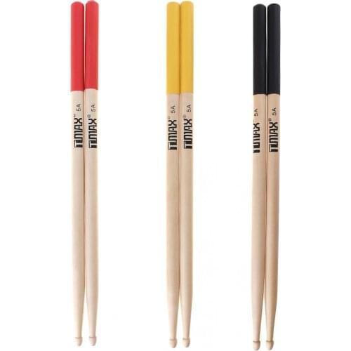 2pcs! 5A Maple Drumsticks Professional Wood Drum Sticks Multiple Color Options for Drum