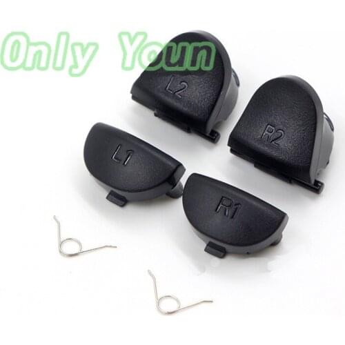 Aipinchun 20 Sets L1 L2 R1 R2 Trigger Buttons with 2 Springs Replacement Repair Parts for Sony PS4 PlayStation 4 Controller