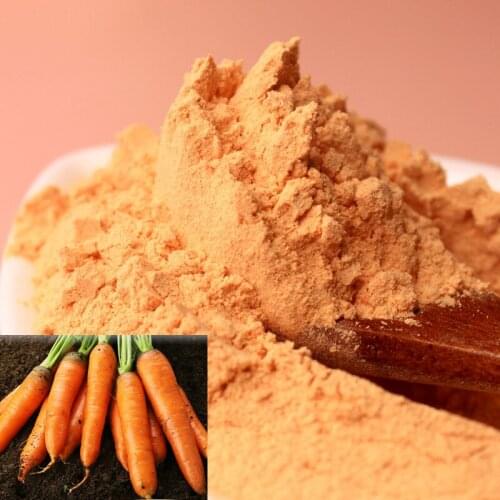 Free shipping Organic Carrot powder 100% natural for juice,macarons,cake biscuits,Edible coloring Fruit and vegetable powder