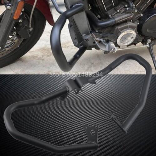 Black Motorcycle Front Highway Crash Bar Engine Guard Kit Fit For Indian Scout 14-19 Bobber 19 Scout Sixty 16-19