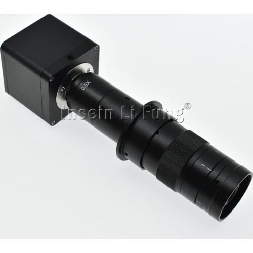 1080P 4K UHD 8MP Digital Electronic Industrial Video Microscope HDMI Camera+8X-600X Adjustable Magnification Zoom C-mount Lens