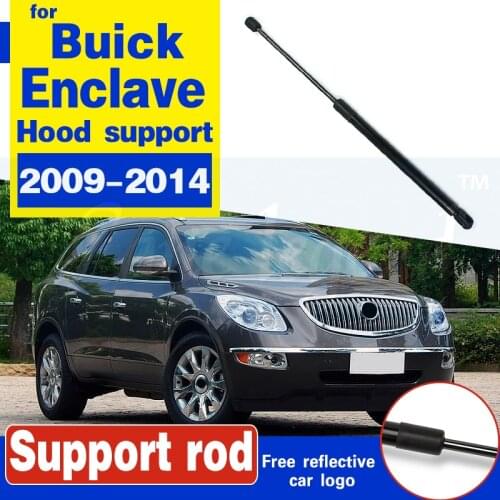 For Buick Enclave 2009-2014 Hood Struts Support Car Bonnet Cover Lifting Support Spring Shock Bracket Strut Bars Hydraulic Rod