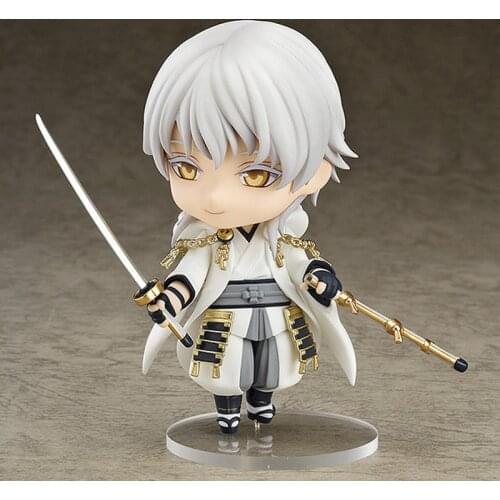 Anime 540# Action Figure Game Touken Online Q Version Tsurumaru Kuninaga 10CM PVC Model Cute Small Face Can Be Change Toys Gift