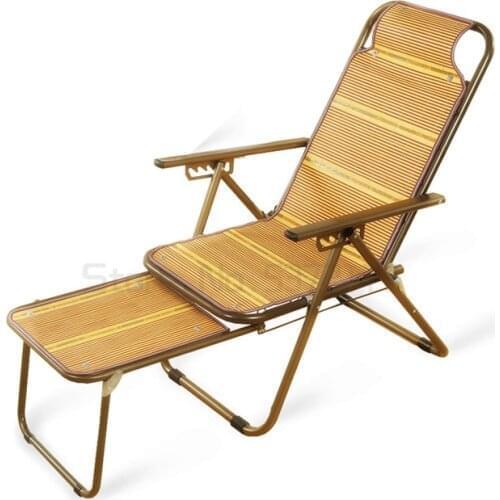 Cool chair bamboo lounge chair elderly chair folding chair office lunch break chair nap beach chair