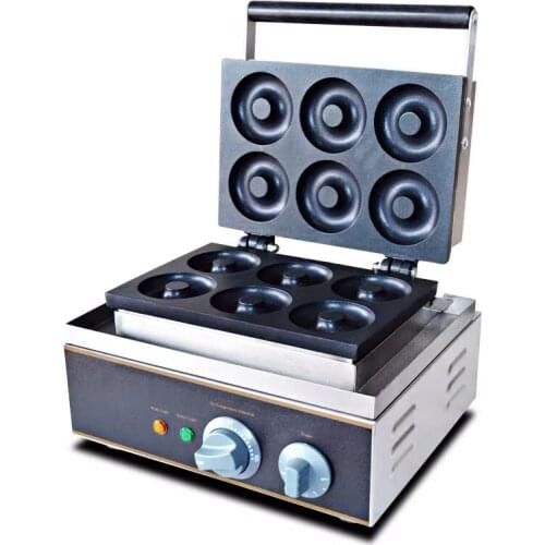 Commercial Donuts Snack Mould Bake Crispy Machine Donuts Machine 6 Cells Donuts Restaurant Scones Baking Equipment