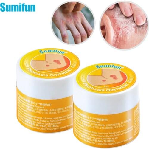 2pcs Sumifun Psoriasis Cream Dermatitis Eczematoid Eczema Ointment Antibacterial Anti itching Rash Urticaria Medical Plasters