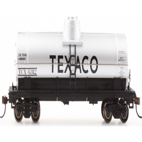 HO American Series Simulation Metal Wheel 40 Feet Silver Single Gas Tanker Train Model