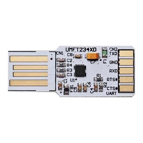 UMFT234XD-NC module USB to UART w / 4 Cntl Bus, 8 Pads on PCB
