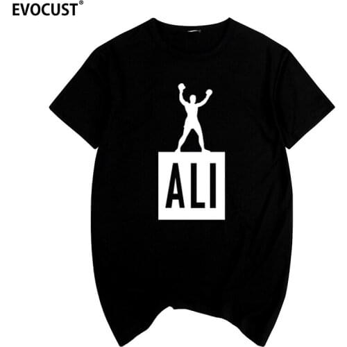 Mohammed Ali camiseta hombres fitness Summer print T-shirt Cotton Men T shirt New women TEE
