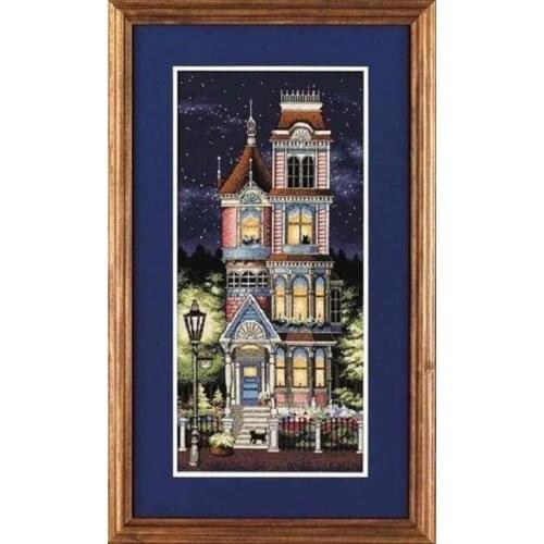 Top Grade Customized DIY Artwork Victorian Charm Embroidery Kit Modern with 100% Cotton Flosses & Free Shipping for Home Decor