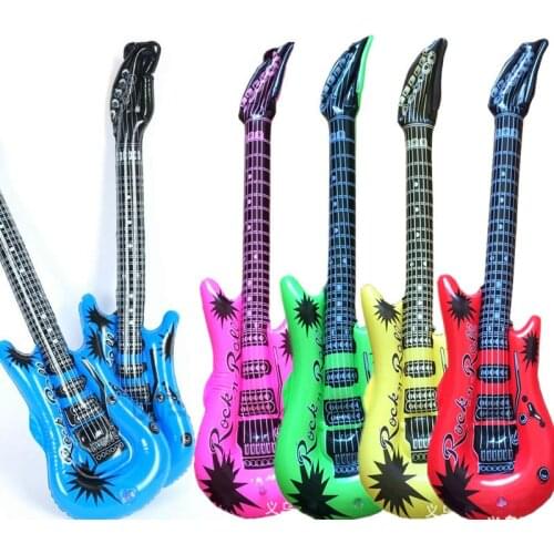 Inflatable Guitar Simulation Instruments Balloons Inflatable Air Globos Party Supplies Kids Toys Birthday Ballon Classic Toy