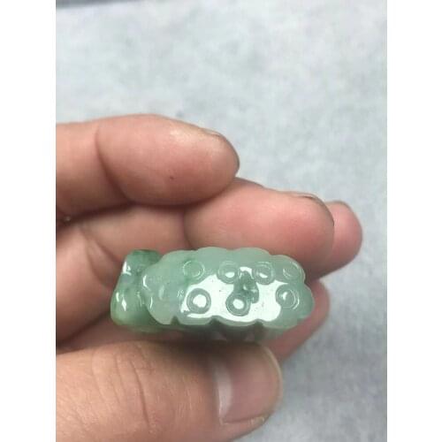 Natural Myanmar jade A Handcarved jade lotus green jade pendant jade necklace men pendants jewelry jade necklaces for woman