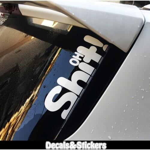 NO.LN286 HO SHIT! Funny Sticker MOTO GP Reflective Car Sticker Decals Racing Motorcycle Windshield Bike Tank cup