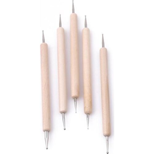 New Perfect Pack Of 5pcs Stylus Polymer Clay Pottery Ceramics Sculpting Modeling Handmade Tools Set Handmade Leather Wiper