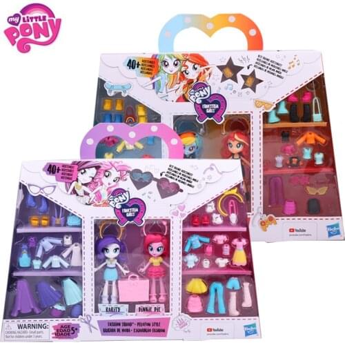 Original My Little Pony Fashion dolls best friends Rainbow Sunset Model Action Figures Toys For Baby Birthday Gift Girl Bonecas