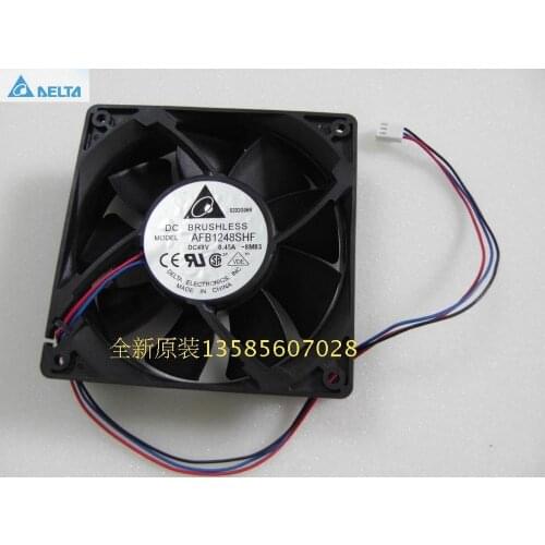 For delta AFB1248SHF 120 * 120 * 32MM DC 48V 0.45A axial cooling fan 4300RPM 174.45CFM