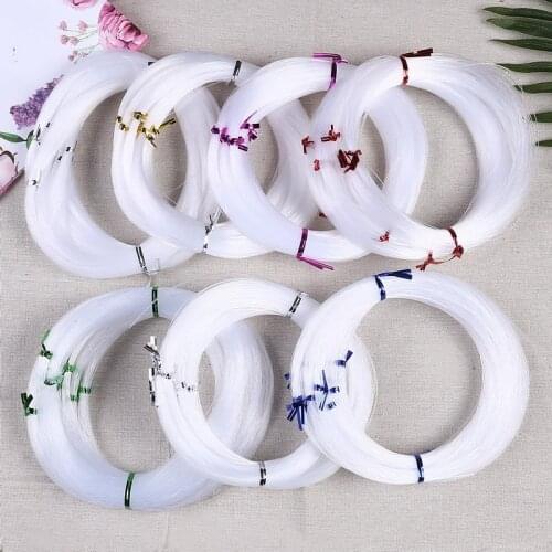 1roll 0.4/0.5/0.6/0.7/0.8/0.9/1mm Transparent No-stretched Fish Line Clear Cords DIY Beaded Jewelry Accessories Findings