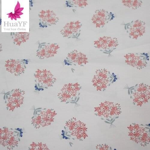 New arrive Twill Cotton Fabric For Sewing Floral Tissue Baby Bedding Sheets Sleepwear Children Dress Skirt Material 1 meter