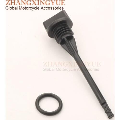 Motorcycle oil dipstick & apron for Honda CBF125 CBF 125 2008-2015 15651-KWF-900 91307-KRM-840