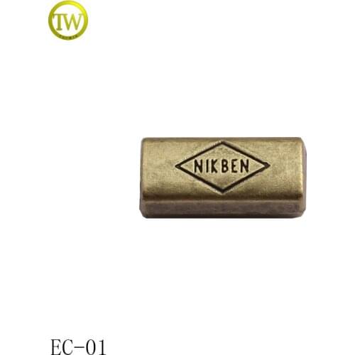 Special design garment accessories antique brass metal bell stopper and cord end