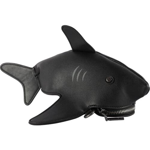 Bags for Women PU Faux Leather New 3D Animal Design Shark Crossbody Purse Shoulder Handbags Messenger Bag Cocktail Party Bags