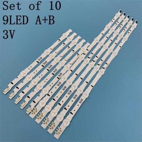 10pcs LED Backlight Strip 2014SVS40 D4GE-400DCA-R1 D4GE-400DCB-R1 For SamSung 40'' TV UE40H6500 UE40H5500 UE40H6200 UE40H5100