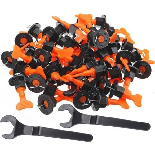 TOP 100Pcs Alignment Tile Leveling Wedges Tile Spacers System Flat Ceramic Leveler for Floor Wall Construction Locator