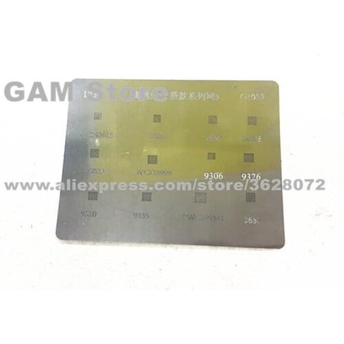 Wifi IC BGA Stencil WCN3615 3620 3660B 3680B WCD3990 9320 9335 3680 9306 9326 Reballing IC Pin Direct Heating Template G1059