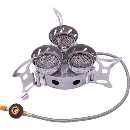 Mountaineering team ZYZYCE certified outdoor stove high-power wind-proof camp 3-head three-core picnic stove