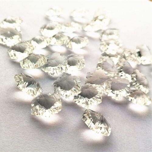 Top Quality 1000pcs Clear 14mm K9 Crystal Snow Shiny Beads in Two Holes For Crystal Chandelier Beads Accessories Diy Jewelry