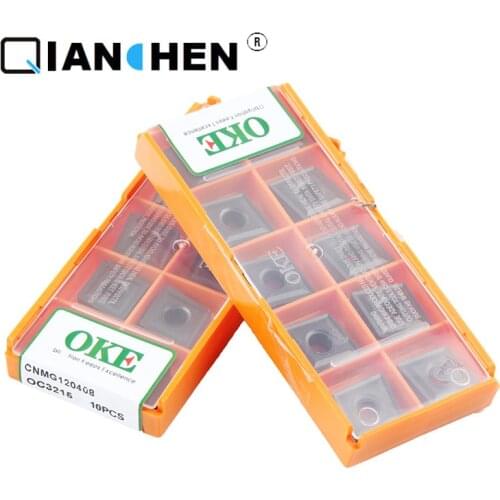 OKE 10pcs/lot High Precision High Performance High Strength CNC CNMG120408 OC3215 Industry Carbide Inserts External Turning Tool