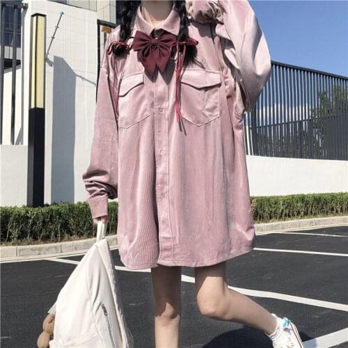 WJGDDCMR Women's Corduroy Shirts