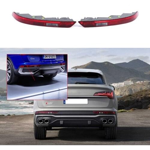 1 Pair Rear Lower Bumper Red Reverse Tail Light Fog Lamp for Q5 SQ5 2018-2021 80A945070A 80A945069A