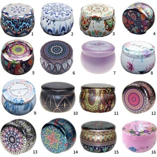 1 Pcs Candle Tin Jars DIY Candle Making Kit Holder Storage Case for Dry Storage Spices Camping Party Favor and Sweets Gifts
