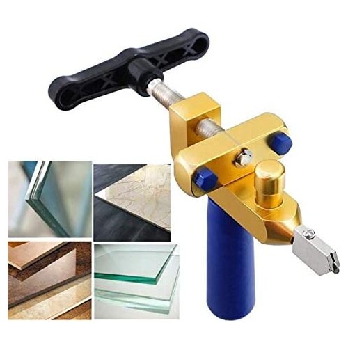Aluminum Alloy 2 in 1 Glass Cutter 3-15mm Glass Cutting Ceramic Tile Scribing Hand-Held Diamond Cutters Glass Cutter
