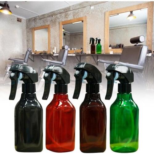 300ml Home Watering PET Plastic Spray Bottle Professional Haircut Watering Can Makeup Box Travel Bottle