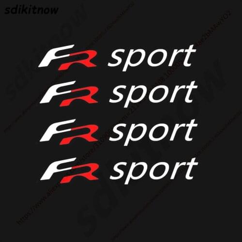 New 4pcs Spain FR Car Styling Sticker Windows Body Sports Decal Auto Styling For Seat Leon Cupra Ibiza Altea Exeo