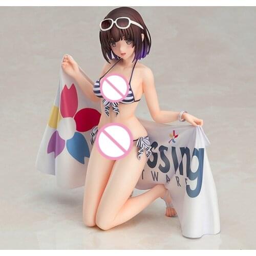 Anime Saekano: How To Raise A Boring Girlfriend Flat Megumi Kato Action Figure PVC Swimsuit Ver. 1/7 17cm Collection Model Dolls